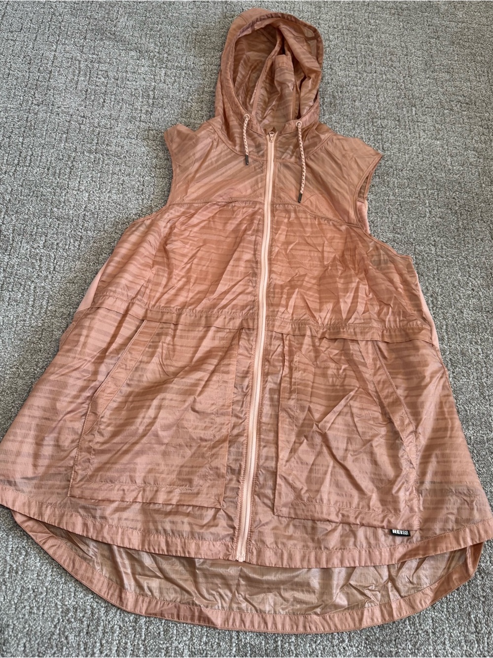REI Co-op Screenline Hooded Vest, an ultra-lightweight running vest 2X